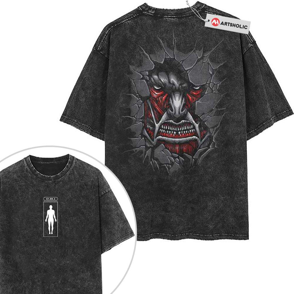 Colossal Titan Shirt, Attack on Titan Shirt, AOT Shirt, Anime Shirt, Vintage T-Shirt 2-Sided