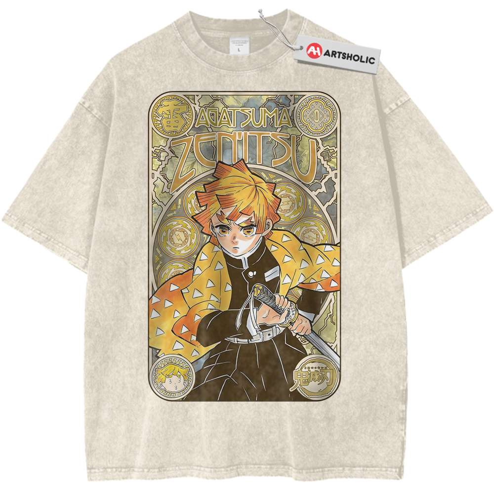 Zenitsu Agatsuma Shirt, Demon Slayer Shirt, Anime Shirt, Vintage Tee