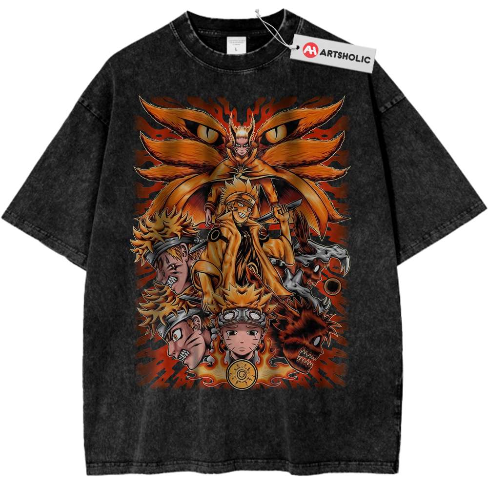 Kurama Shirt, Naruto Uzumaki Shirt, Anime Shirt, Vintage T-Shirt