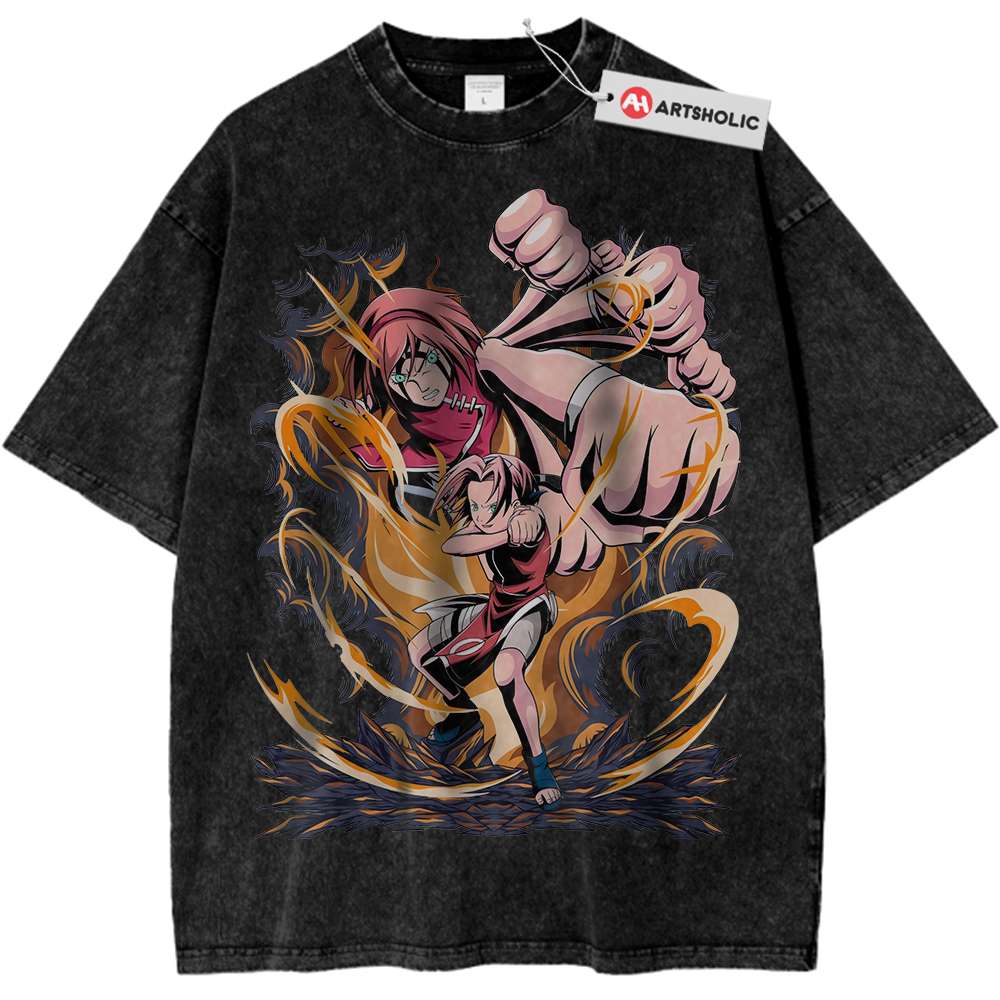 Sakura Haruno Shirt, Naruto Shirt, Anime Shirt, Vintage T-Shirt