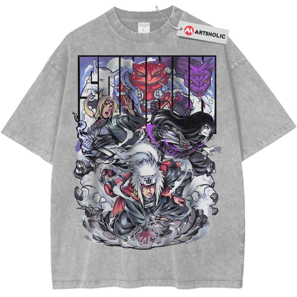 Jiraiya Shirt, Tsunade Shirt, Orochimaru Shirt, Naruto Shirt, Anime Shirt, Vintage T-Shirt
