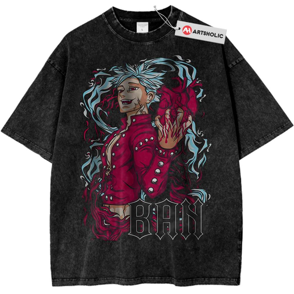 Ban Shirt, The Seven Deadly Sins Shirt, Anime Shirt, Vintage T-Shirt