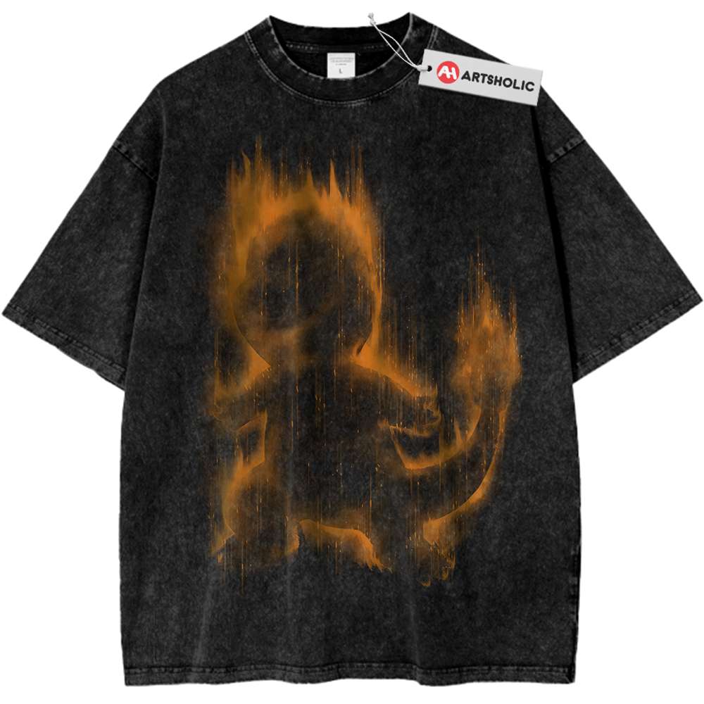 Charmander Shirt, Pokemon Shirt, PKM Shirt, Anime Shirt, Vintage Tee