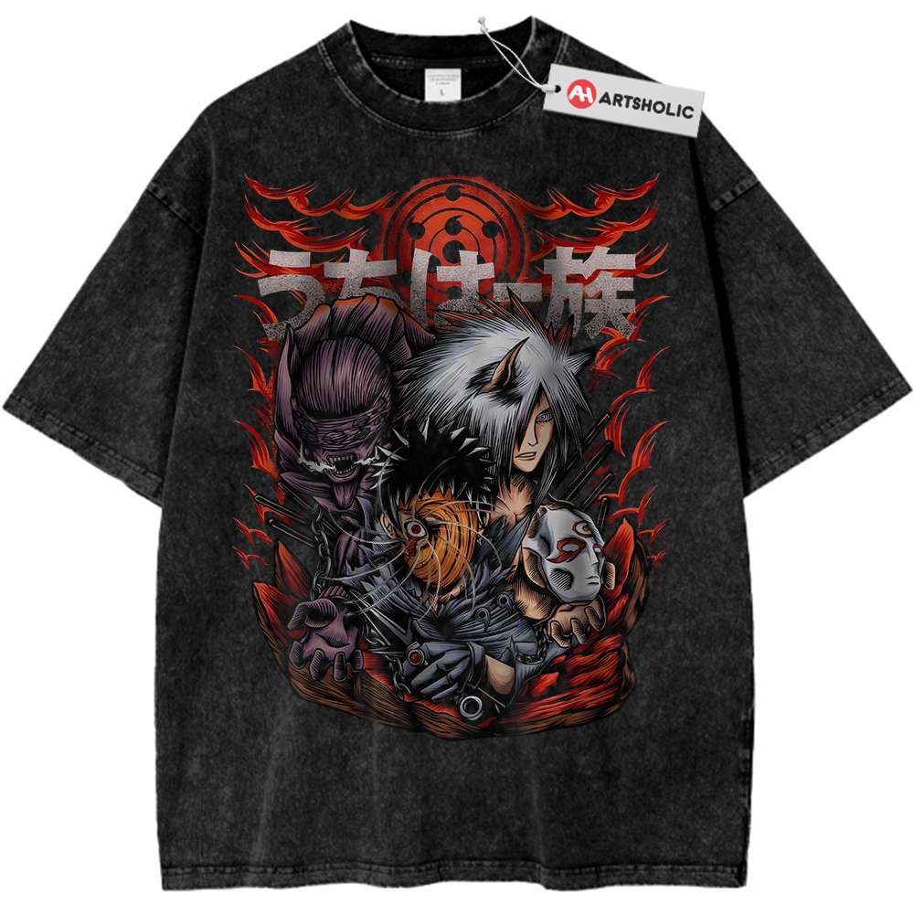 Madara Shirt, Obito Uchiha Shirt, Naruto Shirt, Anime Shirt, Vintage Tee