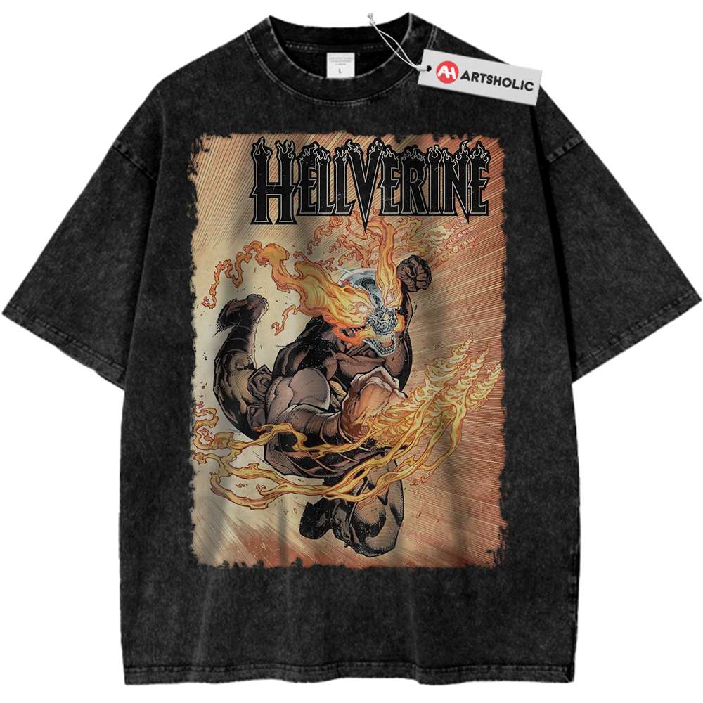 Hellverine Shirt, Marvel Comics Shirt, Vintage Tee