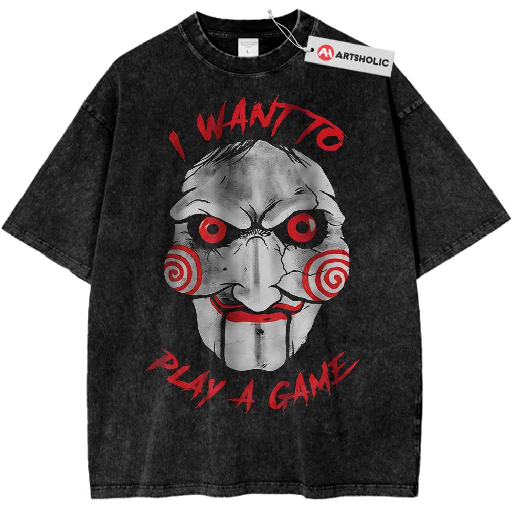 Jigsaw Shirt, Saw Shirt, Halloween Shirt, Horror Shirt, Vintage T-Shirt