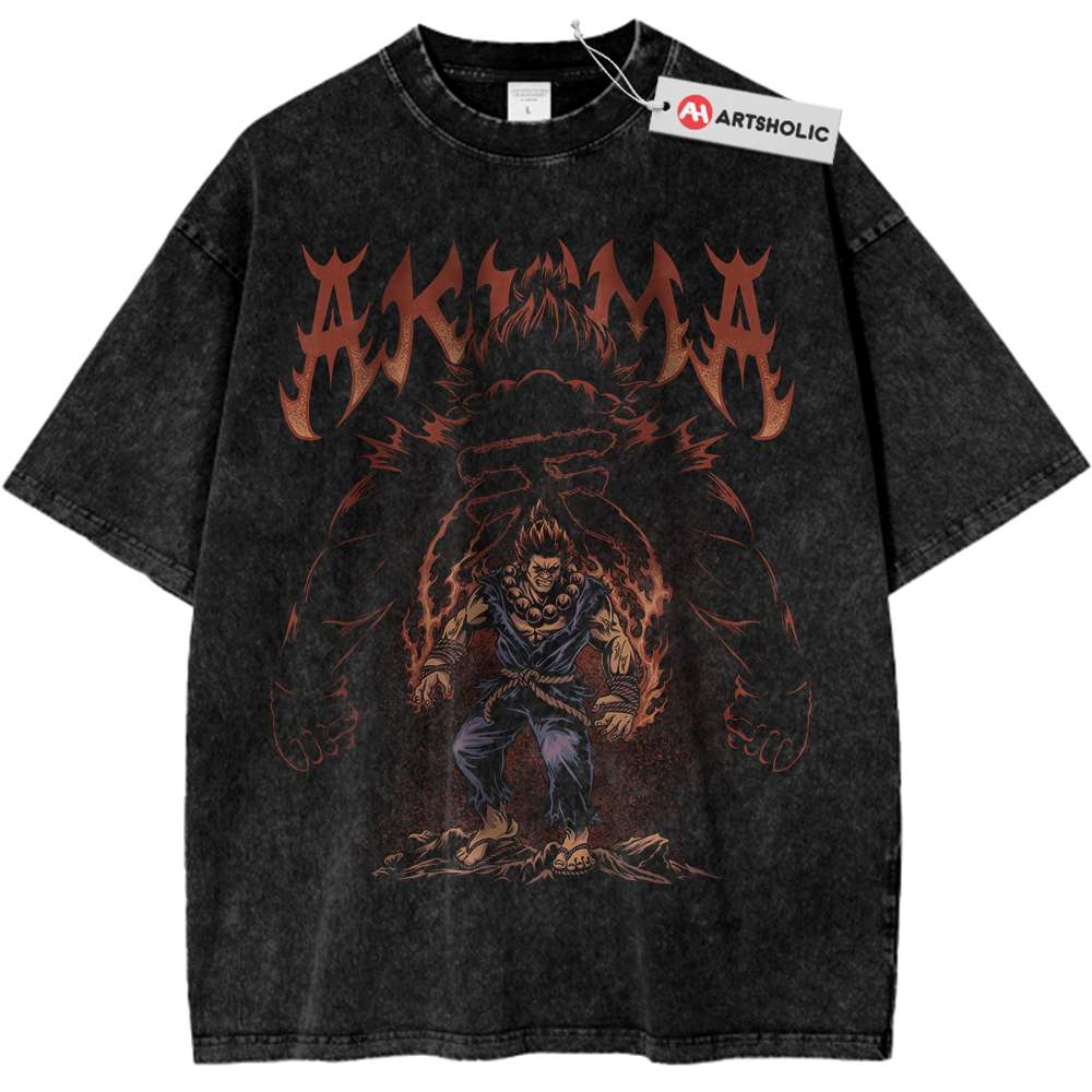 Akuma Shirt, Street Fighter Shirt, Game Shirt, Vintage T-Shirt
