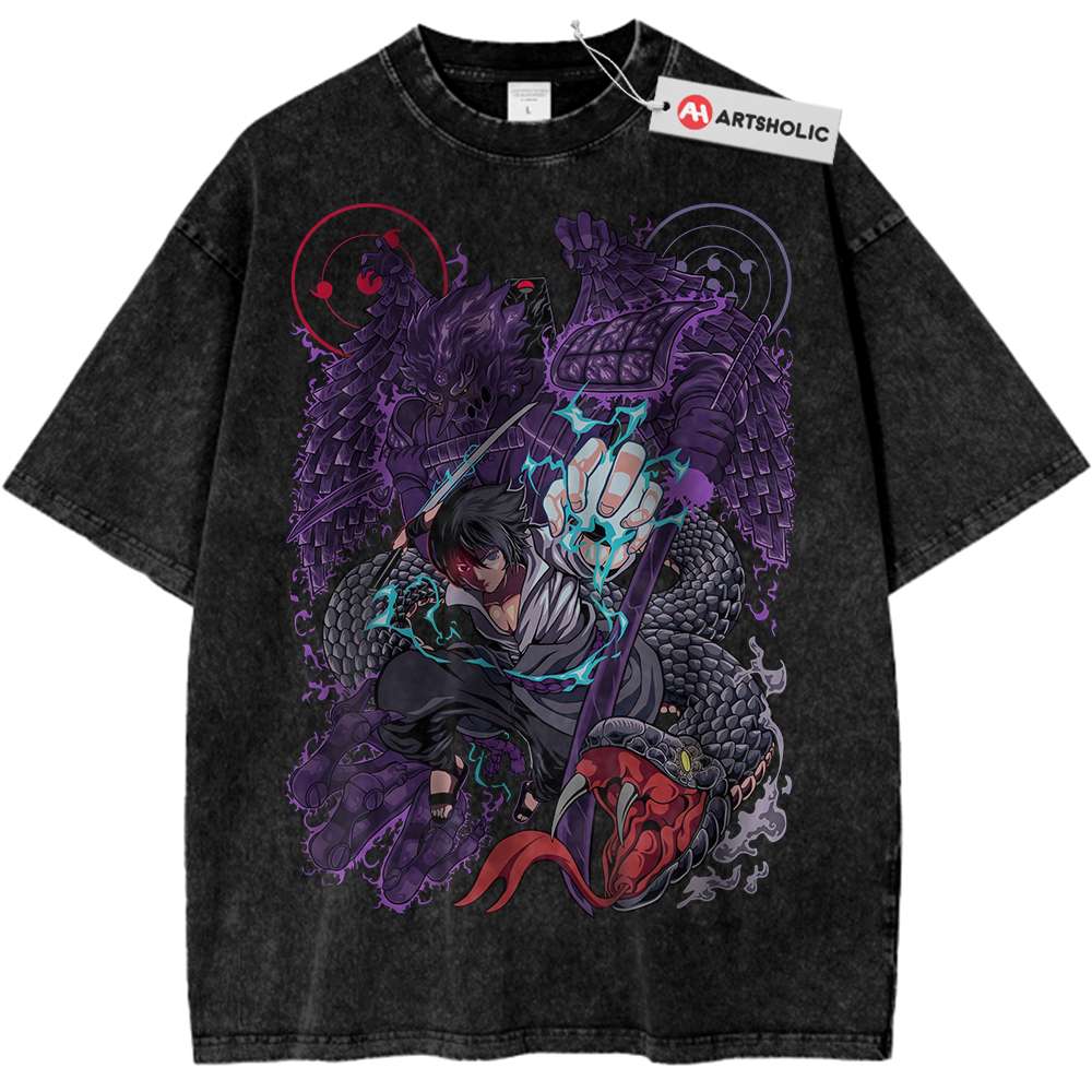 Sasuke Uchiha Shirt, Naruto Shirt, Anime Shirt, Vintage T-Shirt