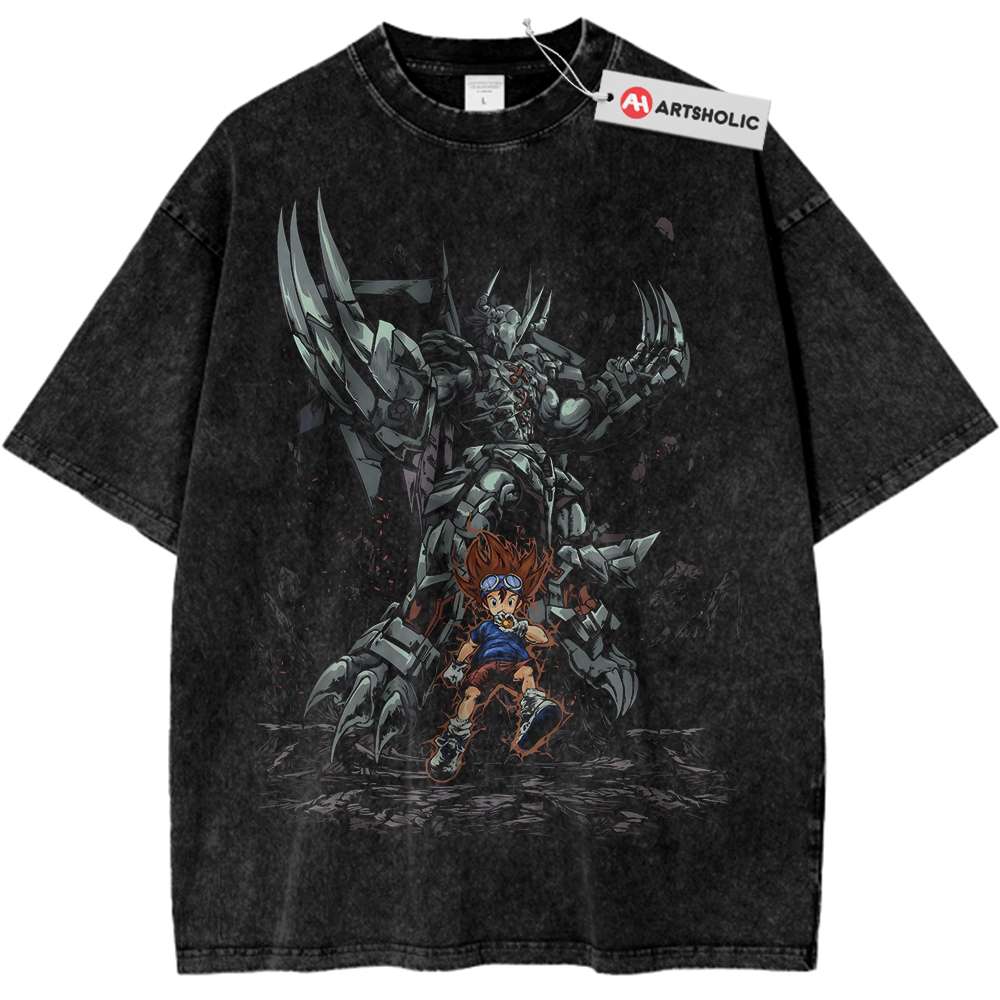 Taichi Kamiya vs WarGreymon Shirt, Digimon Adventure Shirt, Anime Shirt, Vintage T-Shirt