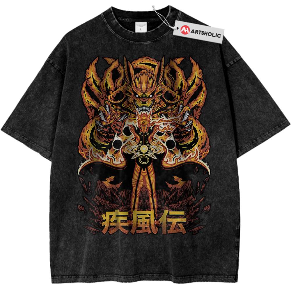 Kurama Shirt, Naruto Uzumaki Shirt, Anime Shirt, Vintage T-Shirt