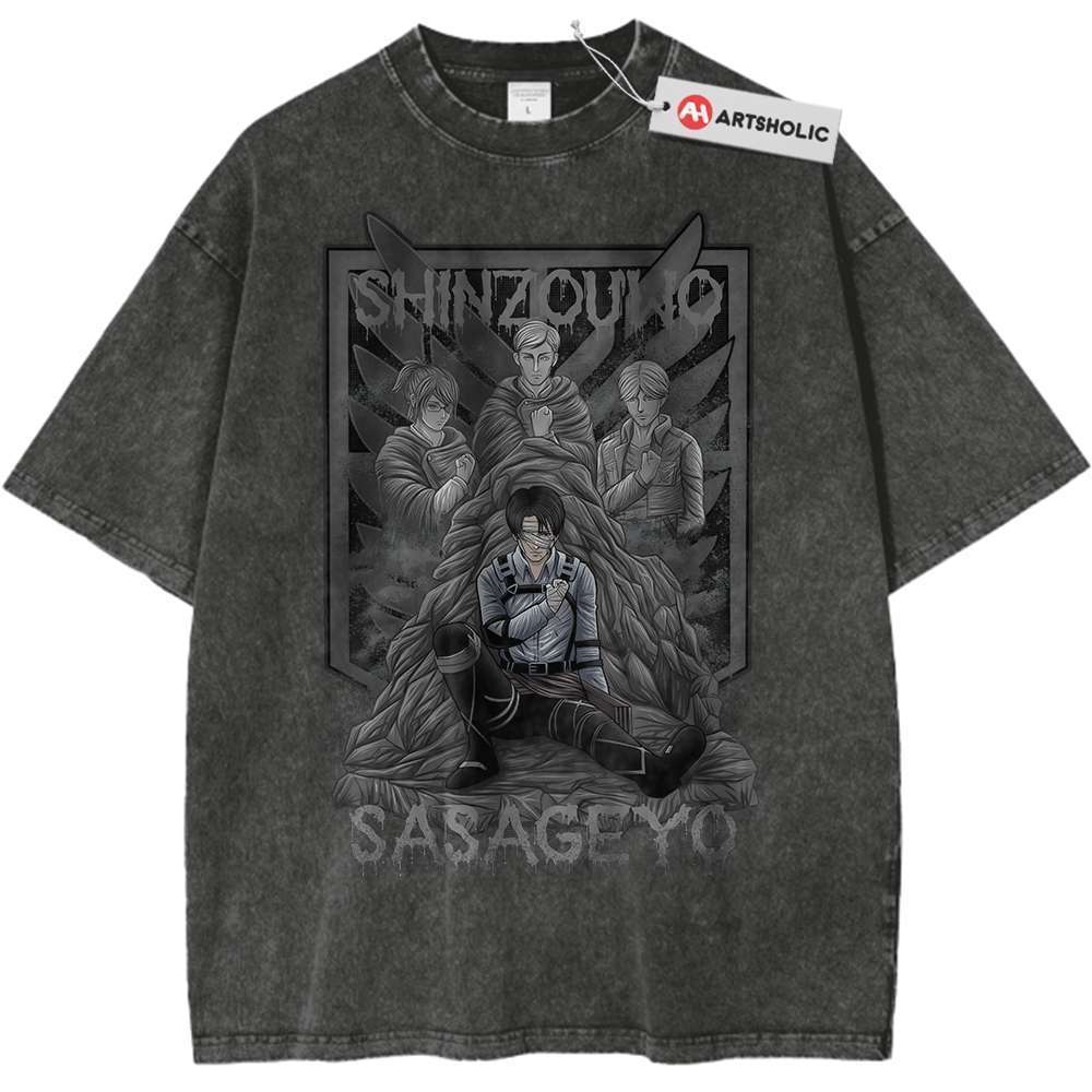 Levi Ackerman Shirt, Attack On Titan Shirt, AOT Shirt, Anime Shirt, Vintage Tee