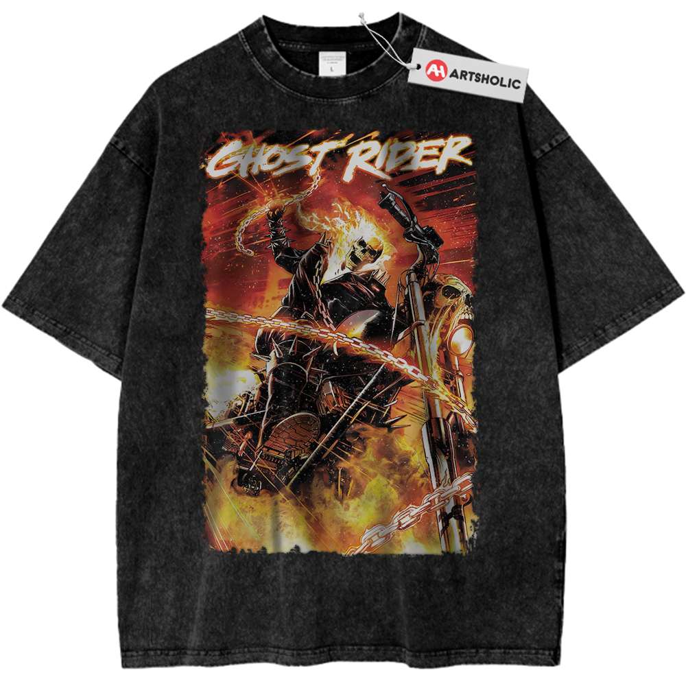 Ghost Rider Shirt, Marvel Comics Shirt, Vintage T-Shirt