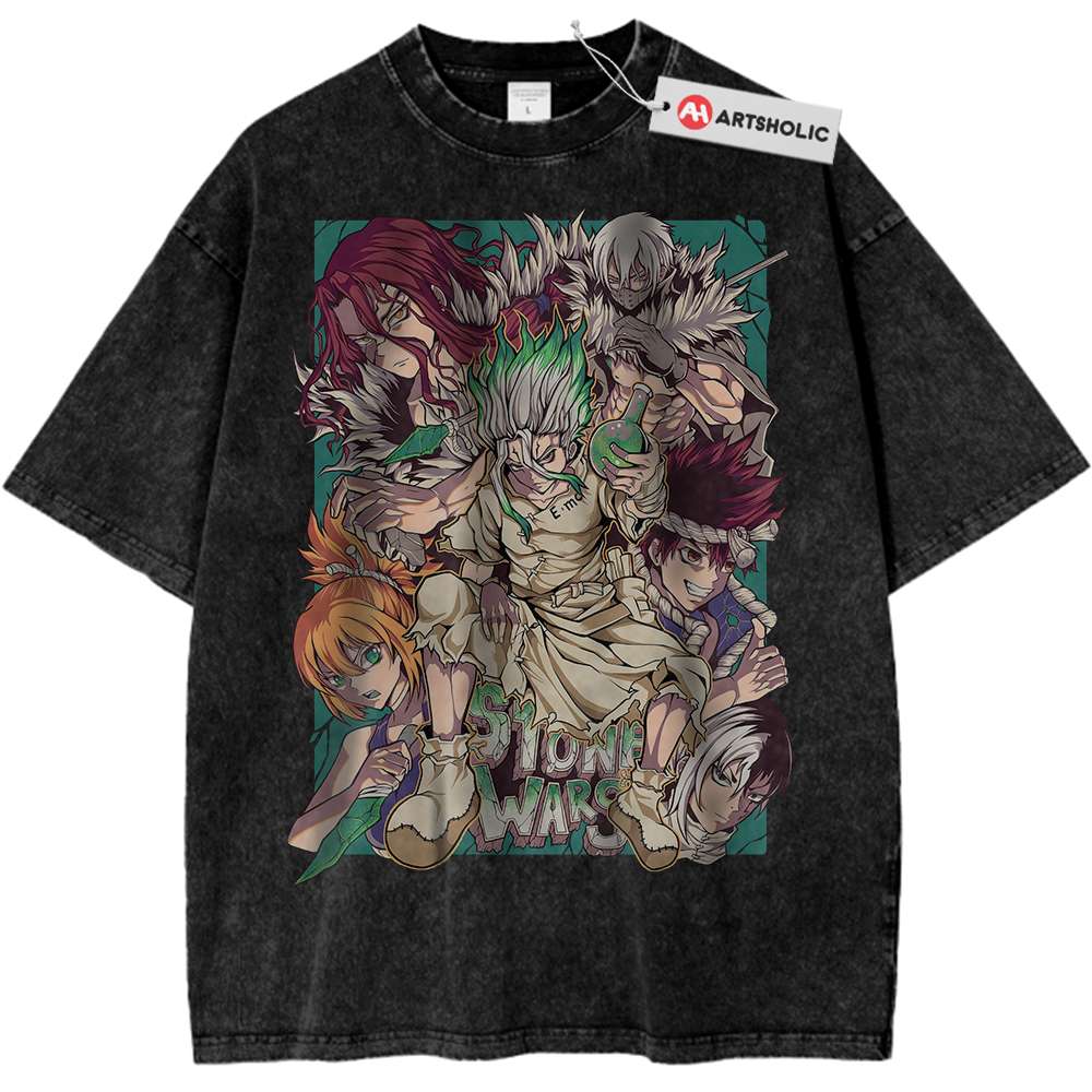 Dr Stone Shirt, Anime Shirt, Vintage Tee