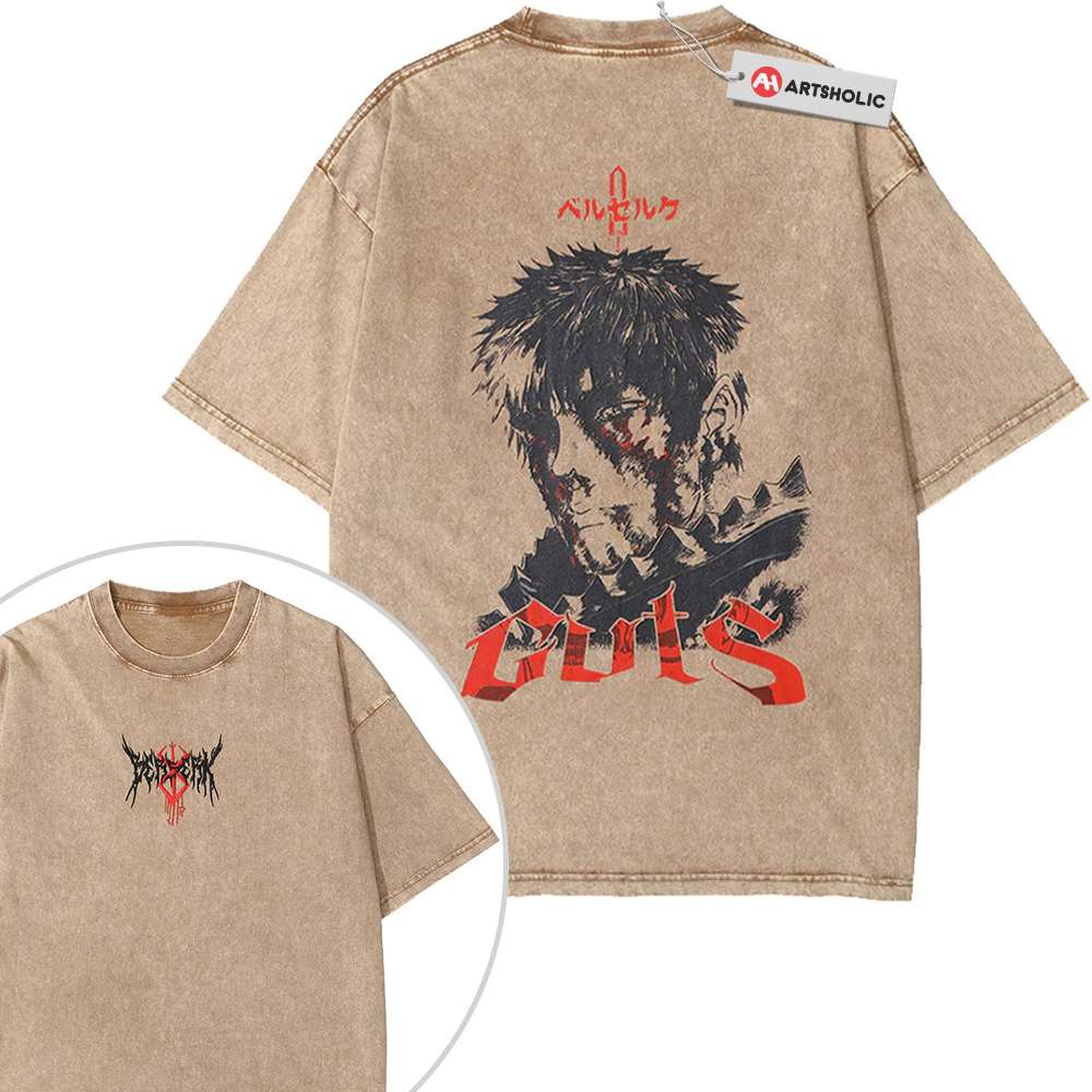 Guts Shirt, Berserk Shirt, Anime Shirt, Vintage T-Shirt 2-Sided