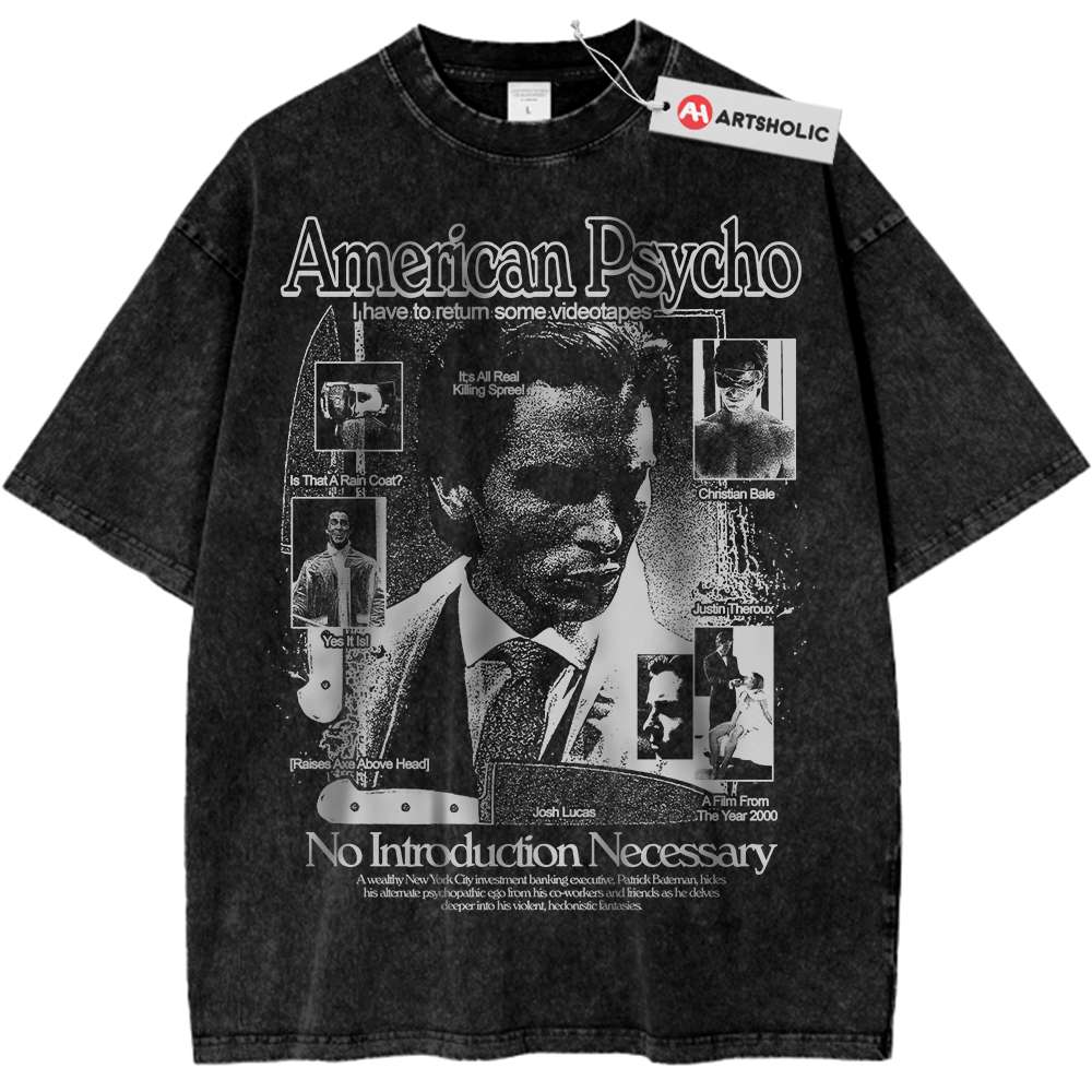 American Psycho Shirt, Halloween Shirt, Horror Shirt, Vintage T-Shirt