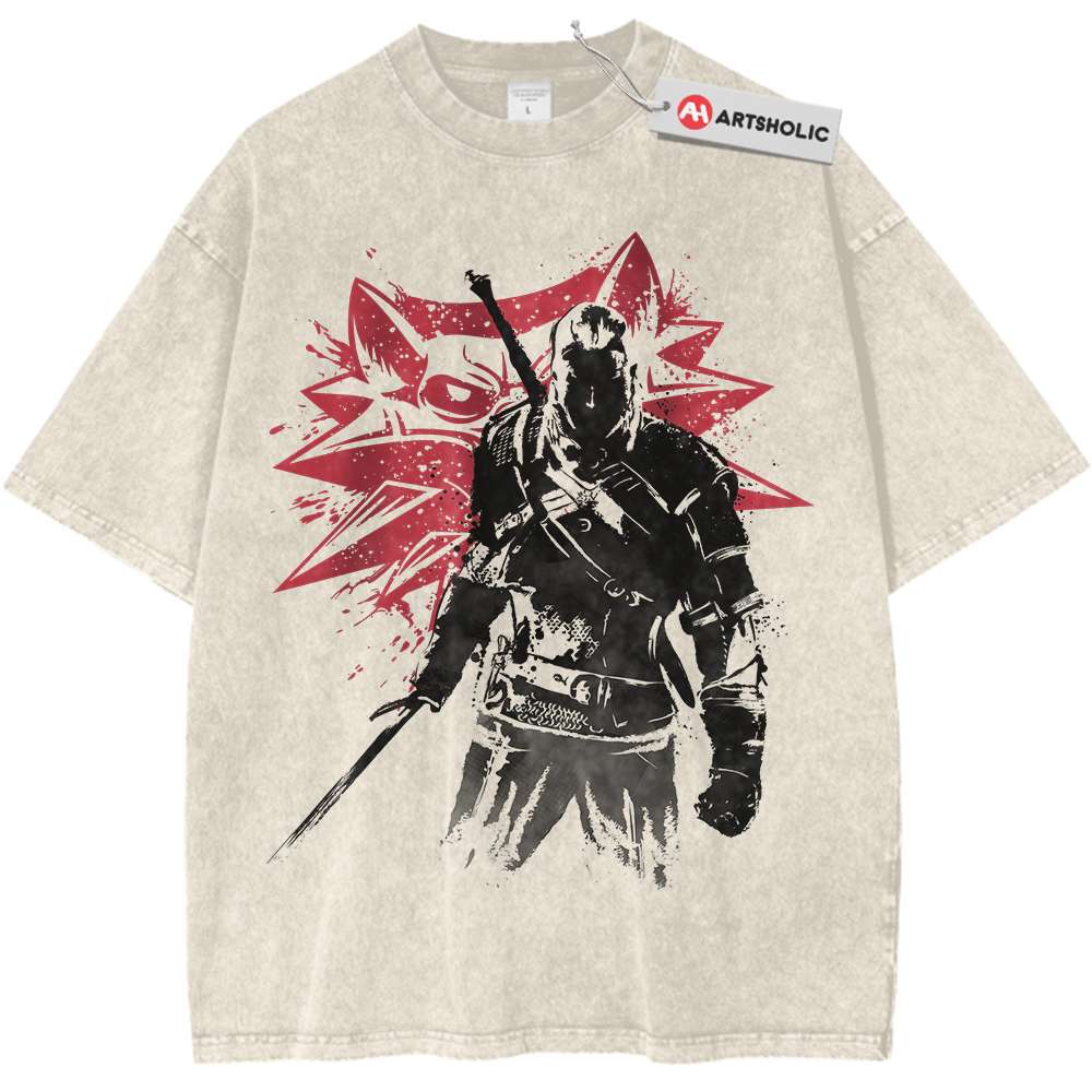 Geralt of Rivia Shirt, The Witcher Shirt, Game Shirt, Vintage Tee