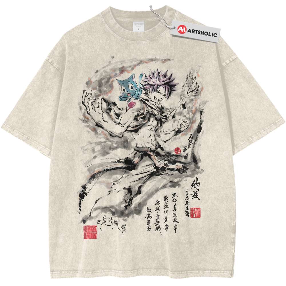 Natsu Dragneel Shirt, Fairy Tail Shirt, Anime Shirt, Vintage T-Shirt