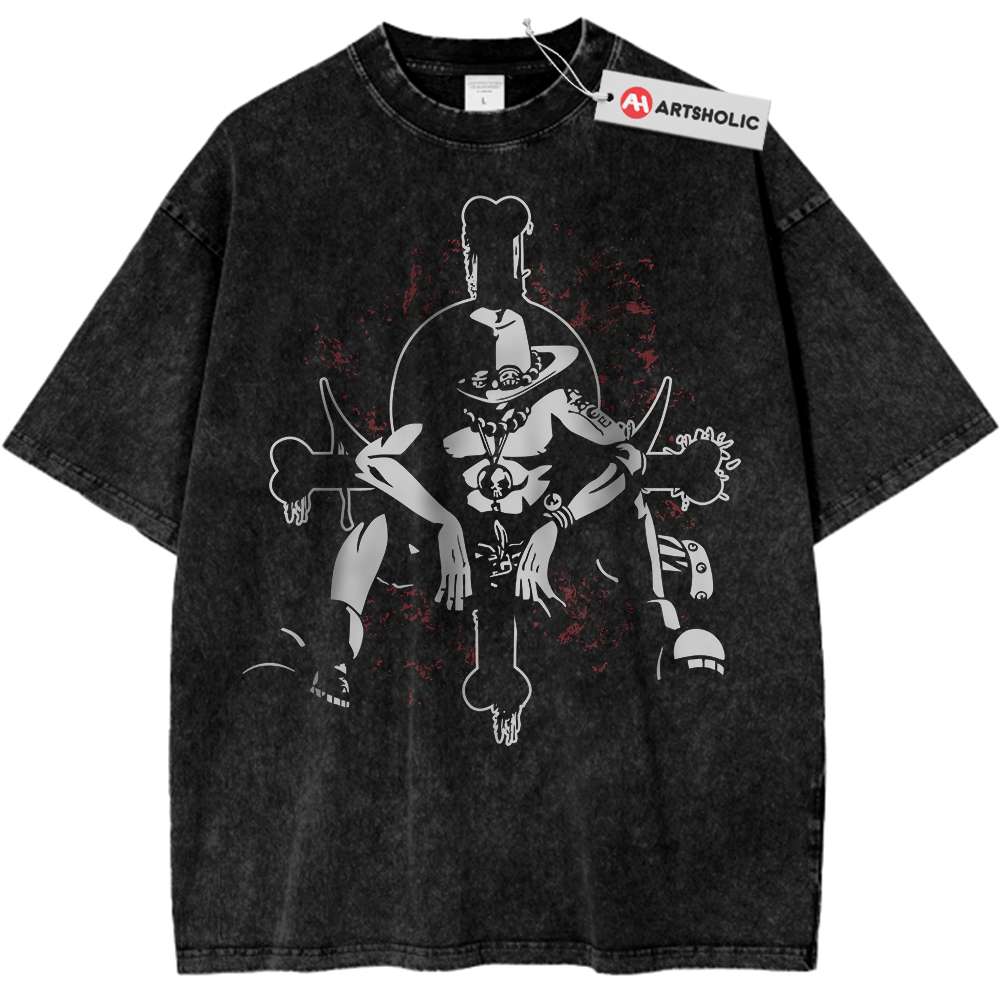 Portgas D Ace Shirt, One Piece Shirt, Anime Shirt, Vintage Tee