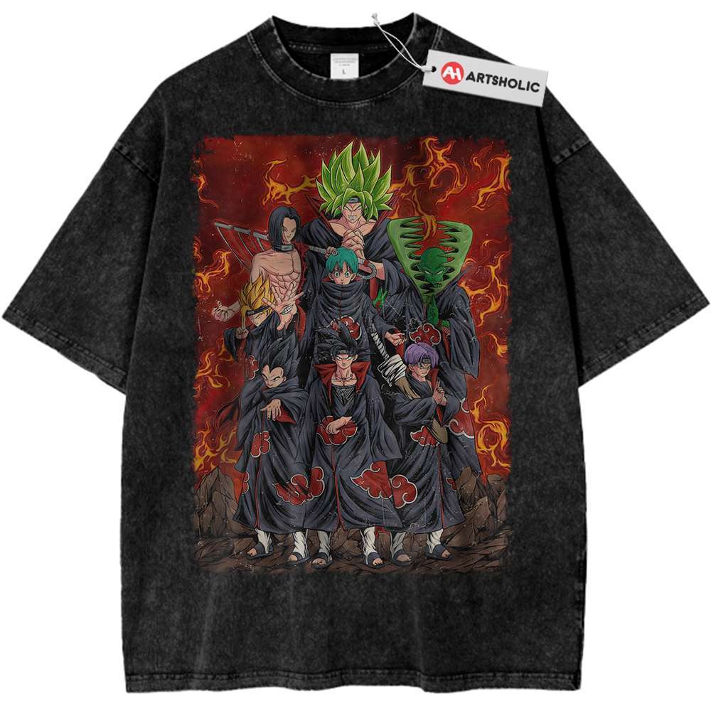 Akatsuki x Dragon Ball Shirt, DBZ Shirt, Anime Shirt, Vintage Tee