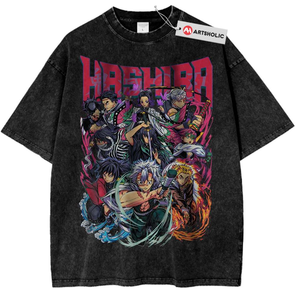 Hashira Shirt, Demon Slayer Shirt, Anime Shirt, Vintage T-Shirt