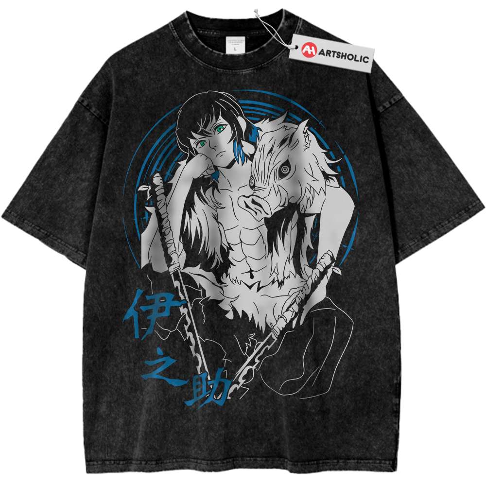 Inosuke Hashibira Shirt, Demon Slayer Shirt, Anime Shirt, Vintage Tee