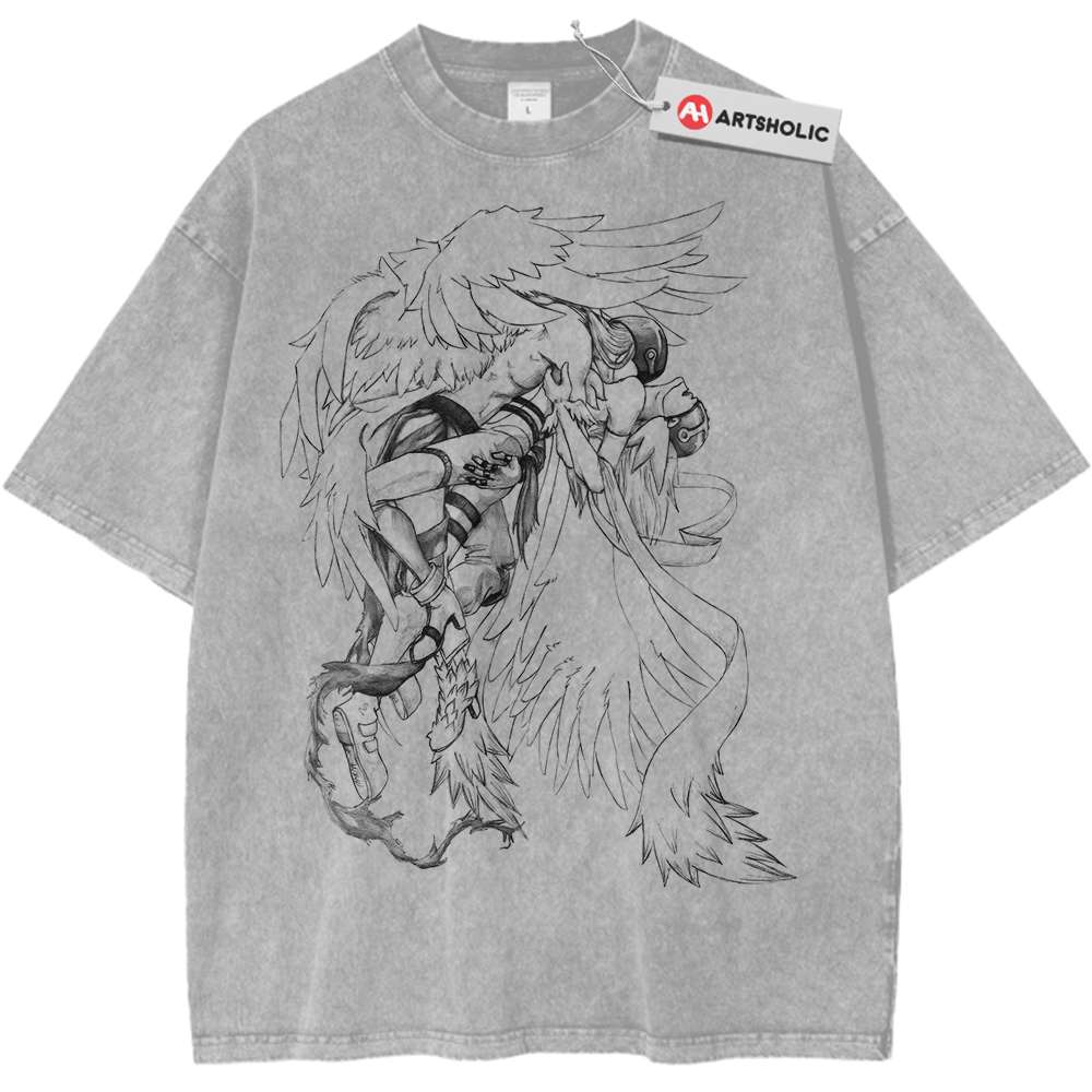 Angewomon and Angemon Shirt, Digimon Shirt, Anime Shirt, Vintage T-Shirt
