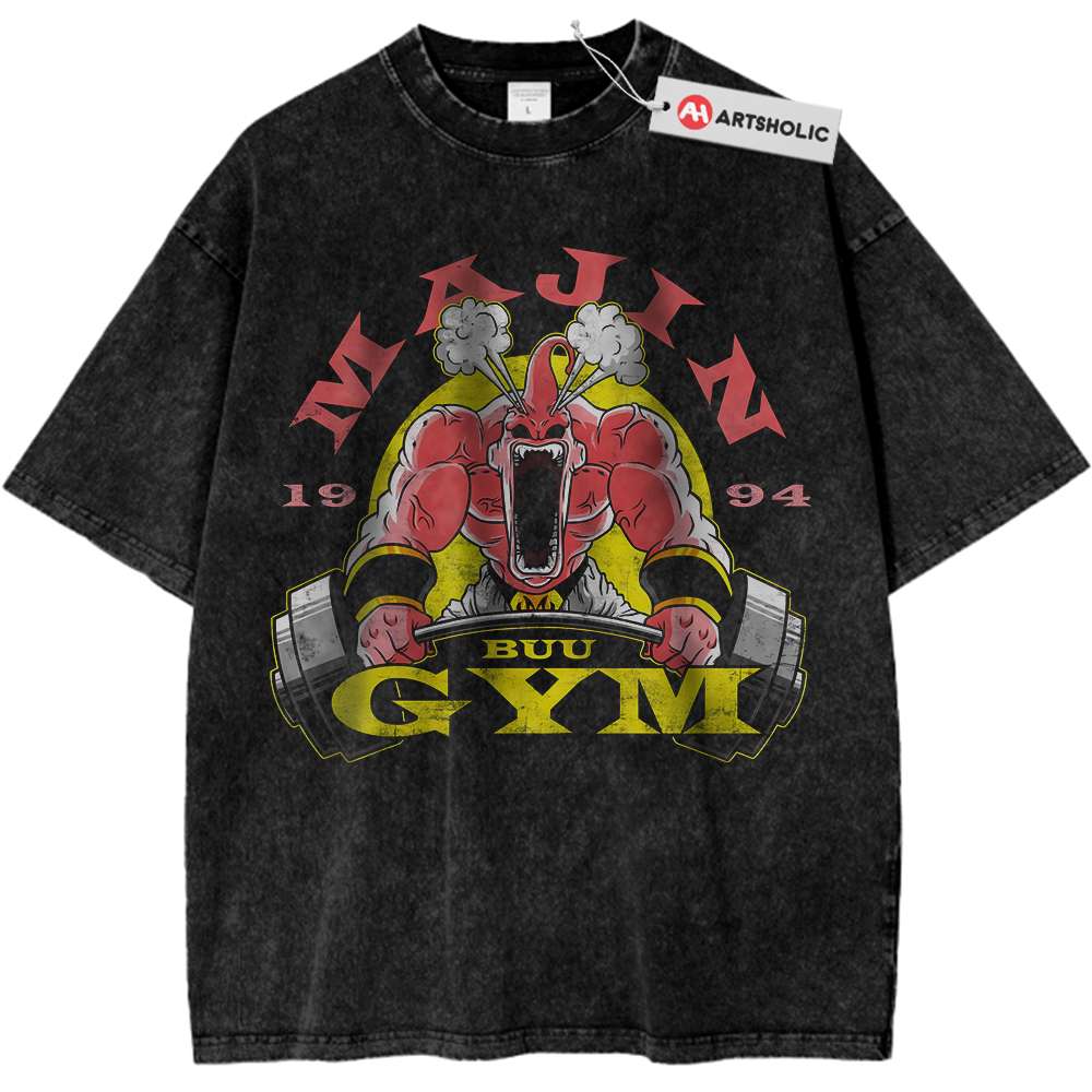 Gym Majin Buu Shirt, Dragon Ball Shirt, DBZ Shirt, Anime Shirt, Vintage Tee