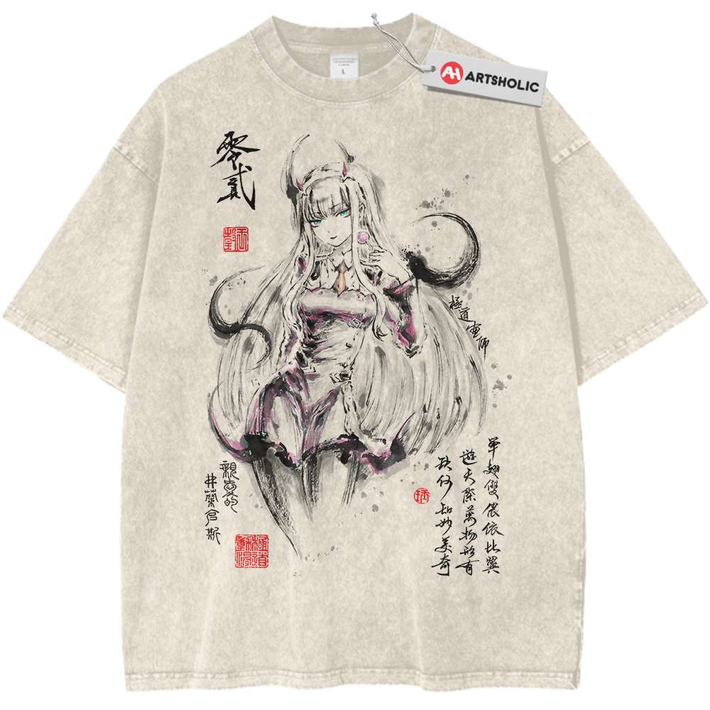 Zero Two Shirt, Darling in the Franxx Shirt, Anime Shirt, Vintage Tee