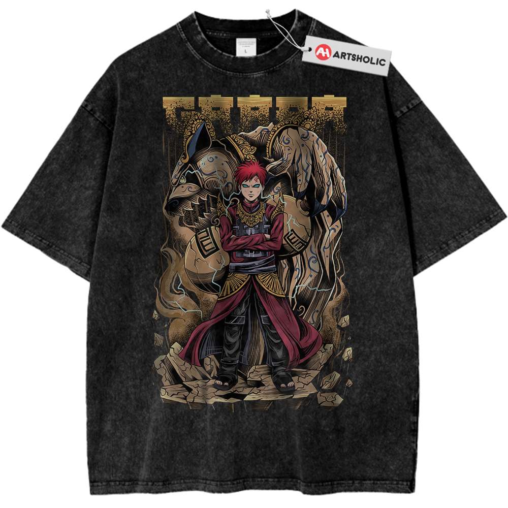 Gaara Shirt, Naruto Shirt, Anime Shirt, Vintage Tee