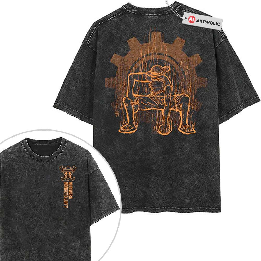 Monkey D Luffy Shirt, One Piece Shirt, Anime Shirt, Vintage T-Shirt 2-Sided