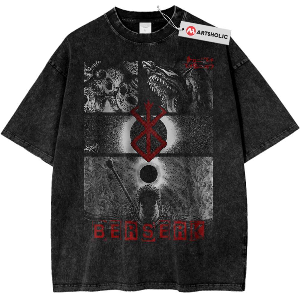 Guts Shirt, Berserk Shirt, Anime Shirt, Vintage Tee