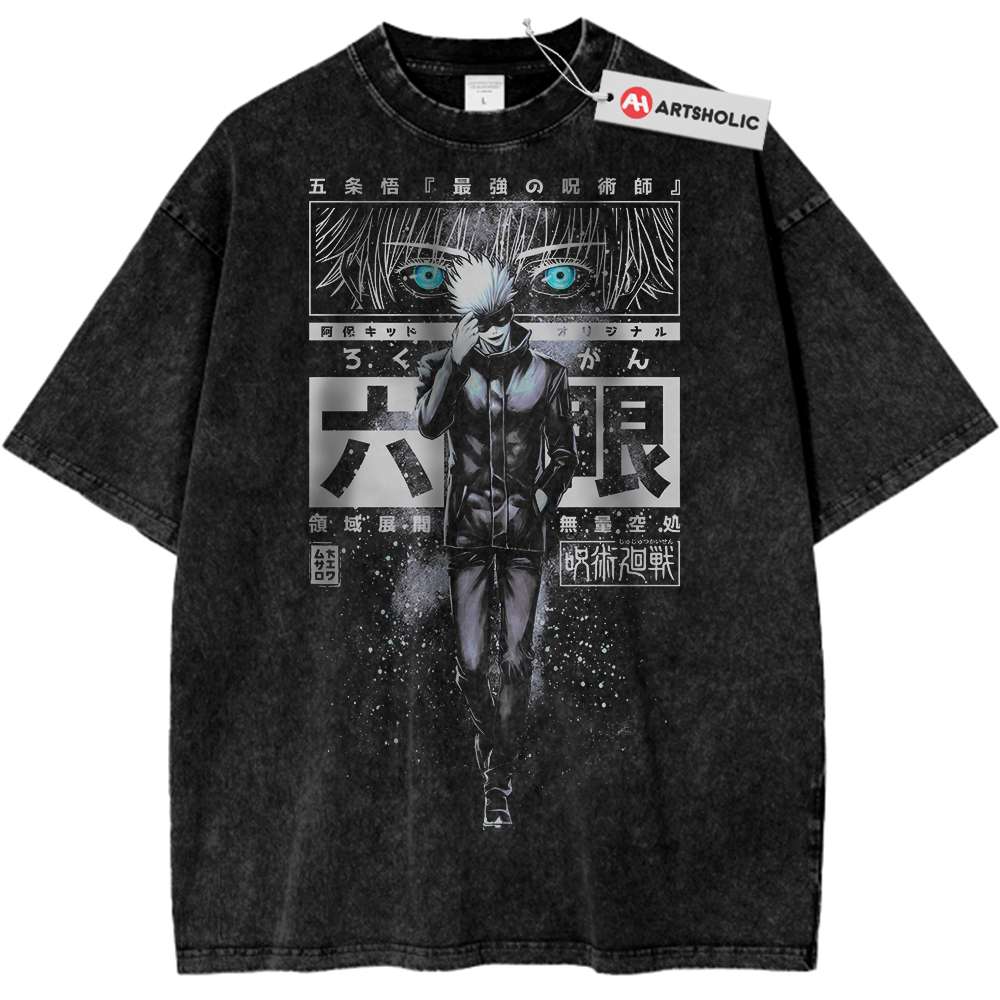 Satoru Gojo Shirt, Jujutsu Kaisen Shirt, Anime Shirt, Vintage T-Shirt