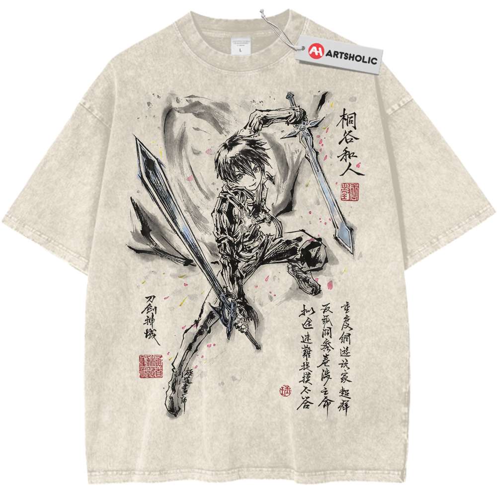 Kirito Shirt, Sword Art Online Shirt, SAO Shirt, Anime Shirt, Vintage Tee