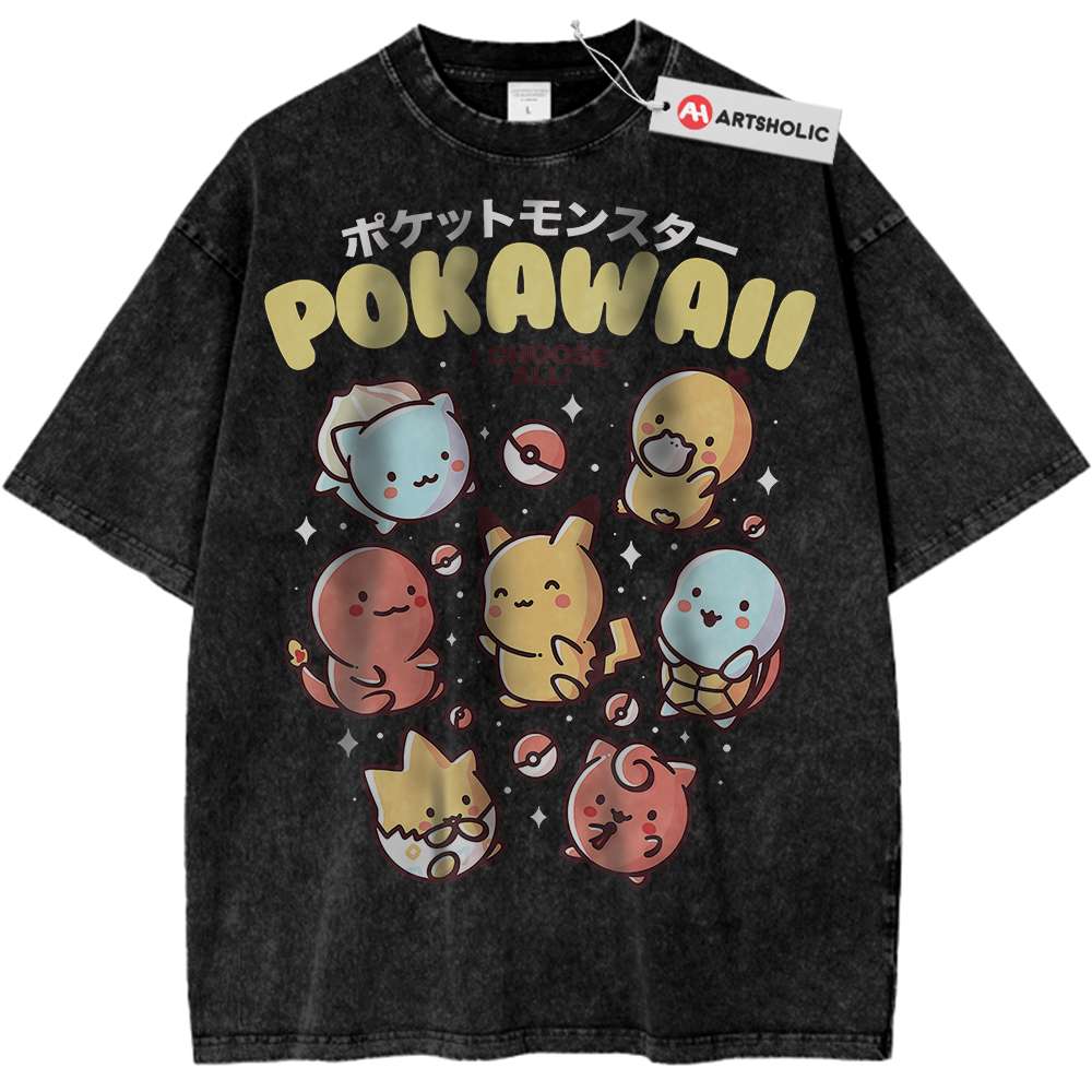 Pokemon Shirt, Anime Shirt, Vintage Tee