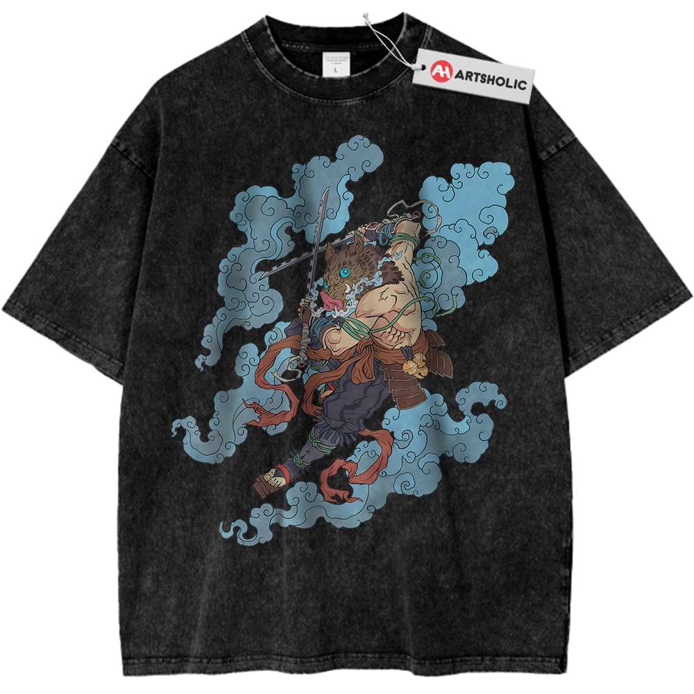 Inosuke Hashibira Shirt, Demon Slayer Shirt, Anime Shirt, Vintage Tee