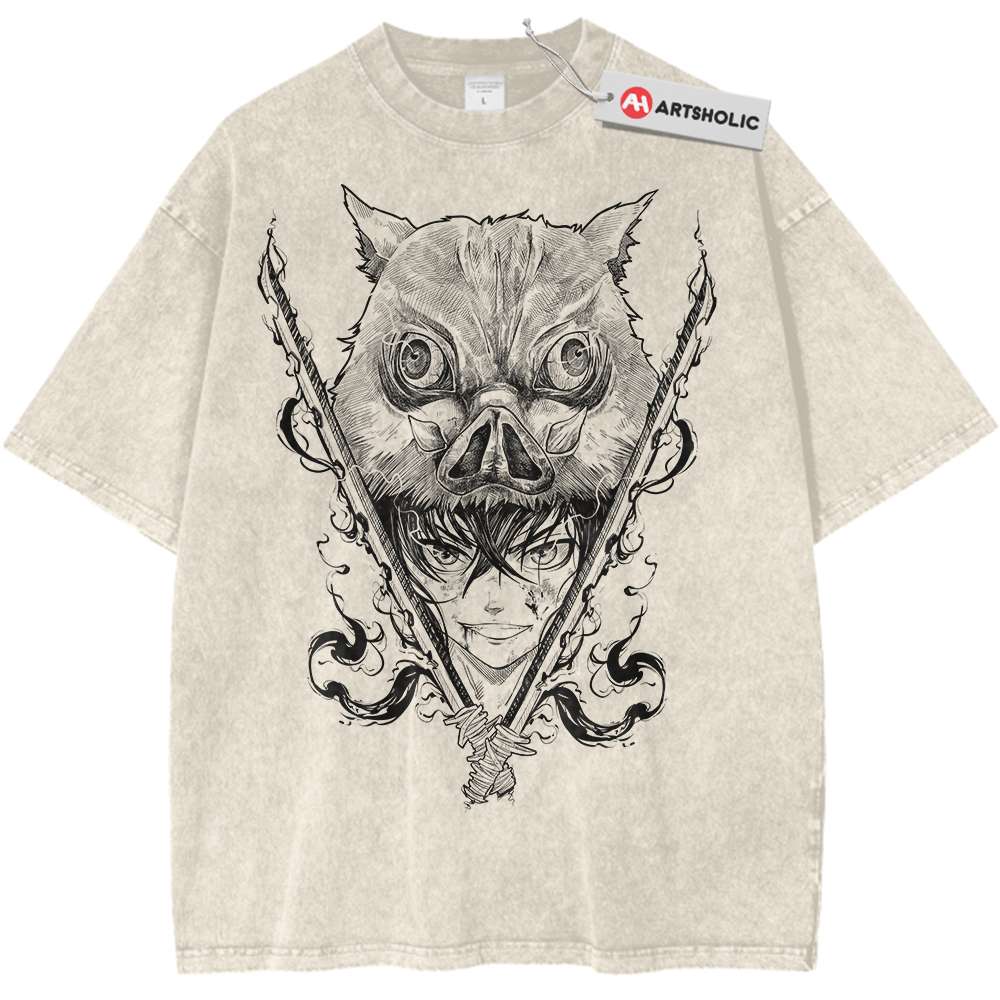 Inosuke Hashibira Shirt, Demon Slayer Shirt, Anime Shirt, Vintage Tee