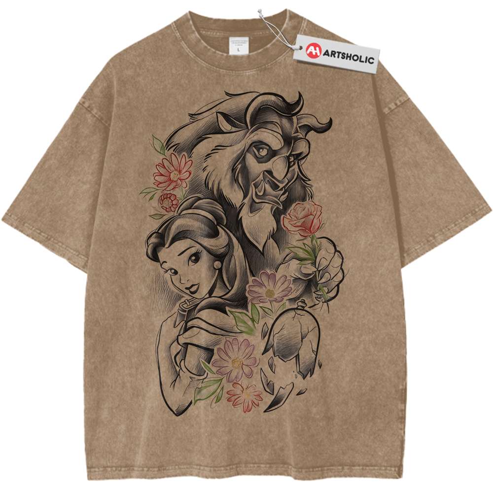 Beauty and the Beast Shirt, Animated Shirt, Vintage Tee