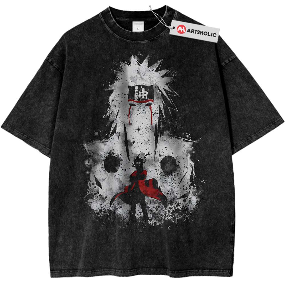 Jiraiya Shirt, Naruto Shirt, Vintage Tee