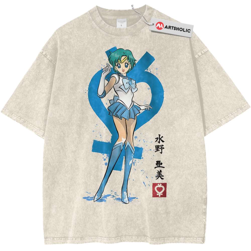 Sailor Mercury Shirt, Sailor Moon Shirt, Anime Shirt, Vintage Tee