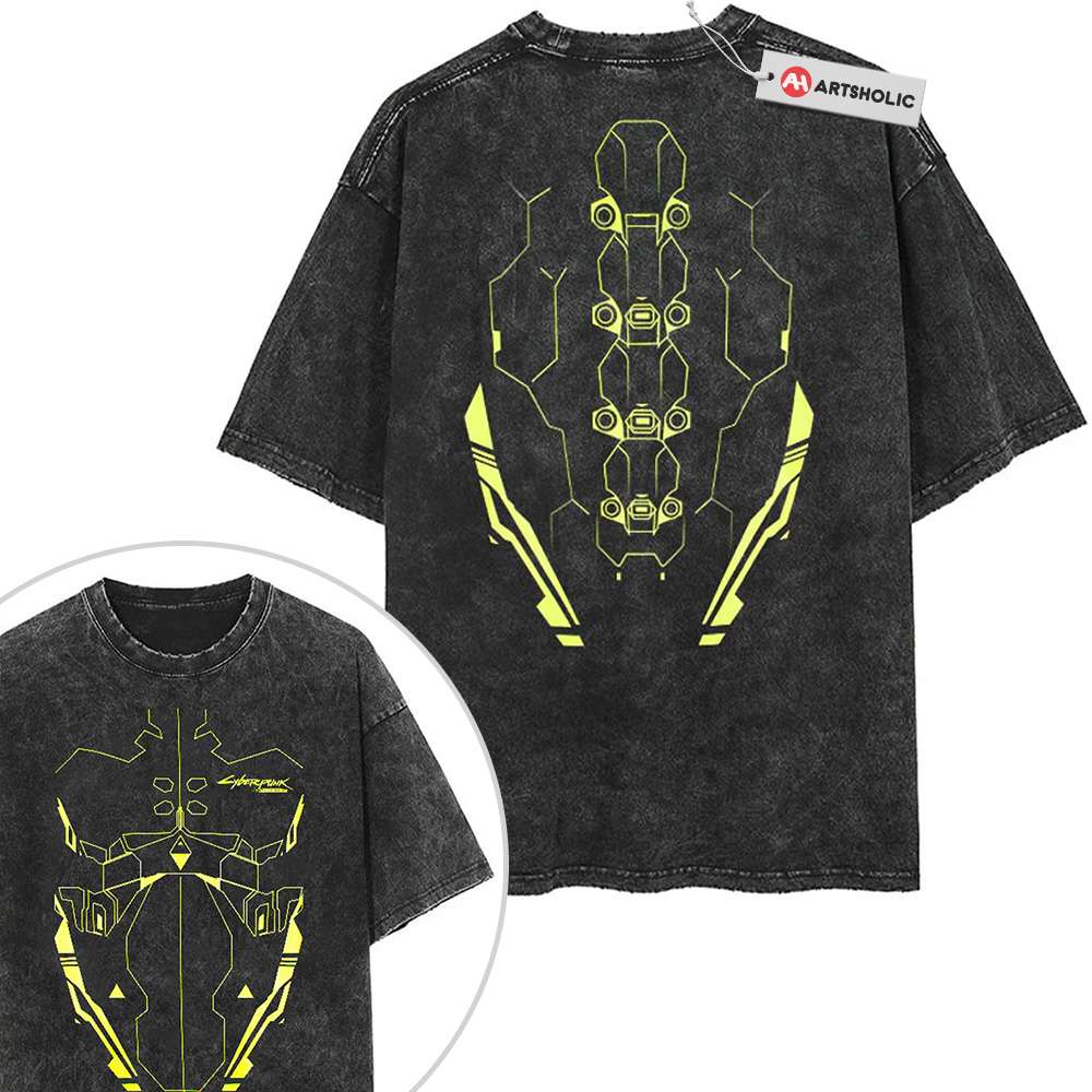 Sandevistan Shirt, Cyberpunk Shirt, Game Shirt, Vintage T-Shirt 2-Sided