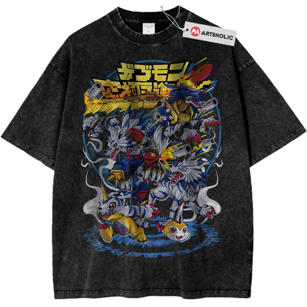 Gabumon Evolutions Shirt, Digimon Shirt, Anime Shirt, Vintage T-Shirt