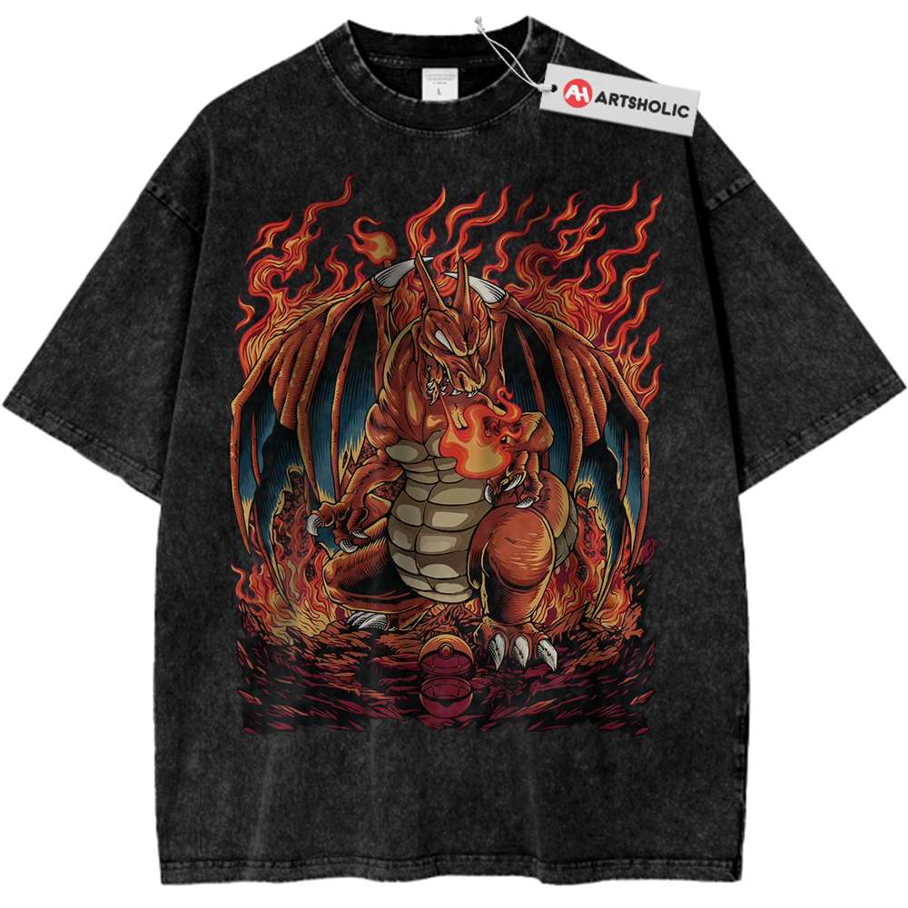 Charizard Shirt, Pokemon Shirt, Anime Shirt, Vintage T-Shirt