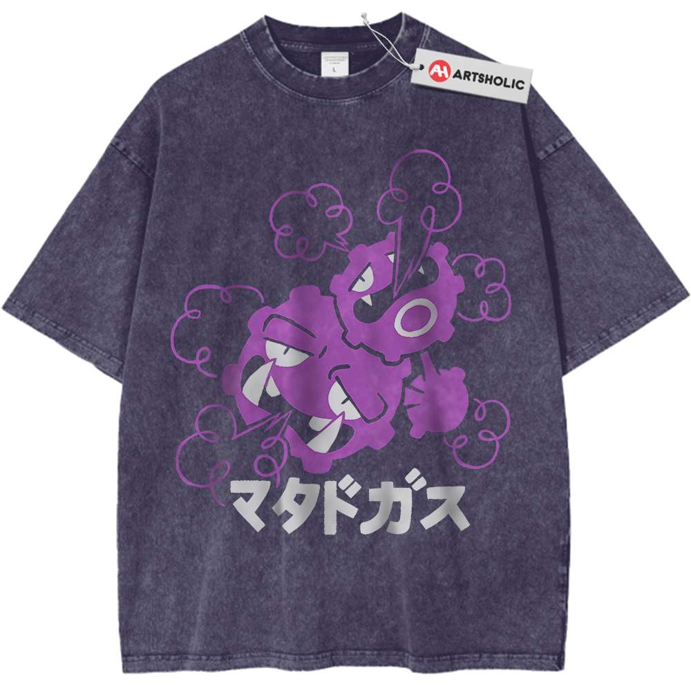 Weezing Shirt, Pokemon Shirt, PKM Shirt, Anime Shirt, Vintage T-Shirt