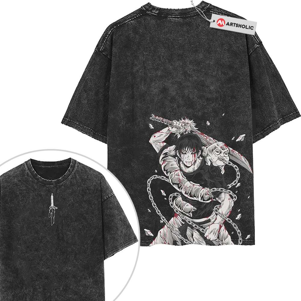 Toji Fushiguro Shirt, Jujutsu Kaisen Shirt, Anime Shirt, Vintage T-Shirt 2-Sided