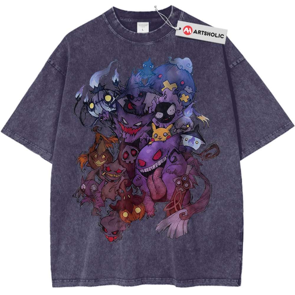 Halloween Pokemon Shirt, PKM Shirt, Anime Shirt, Vintage T-Shirt