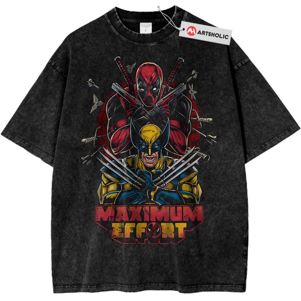 Deadpool vs Wolverine Shirt, Marvel Comics Shirt, Vintage T-Shirt