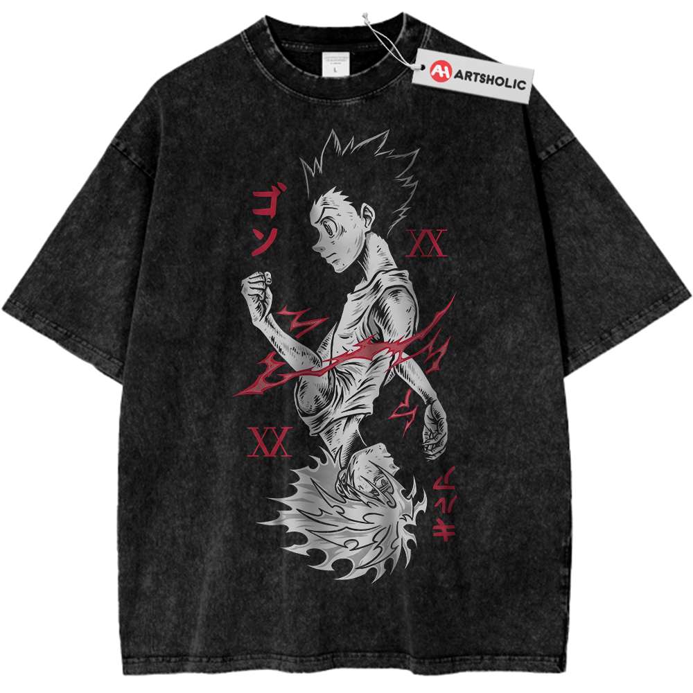 Killua Zoldyck Shirt, Gon Freecss Shirt, Hunter x Hunter Shirt, HxH Shirt, Anime Shirt, Vintage Tee