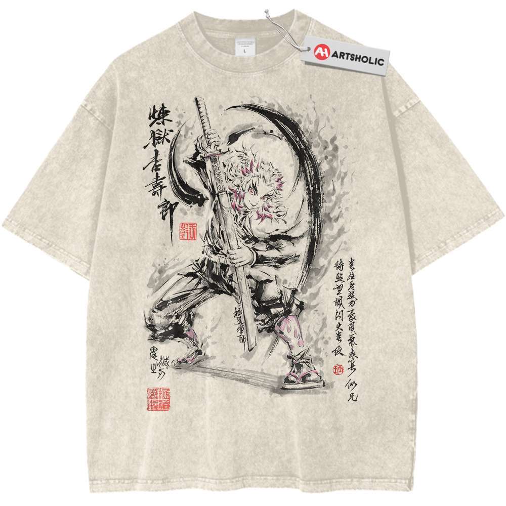 Kyojuro Rengoku Shirt, Demon Slayer Shirt, Anime Shirt, Vintage Tee