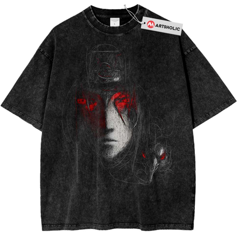 Itachi Uchiha Shirt, Akatsuki Shirt, Naruto Shirt, Anime Shirt, Vintage Tee