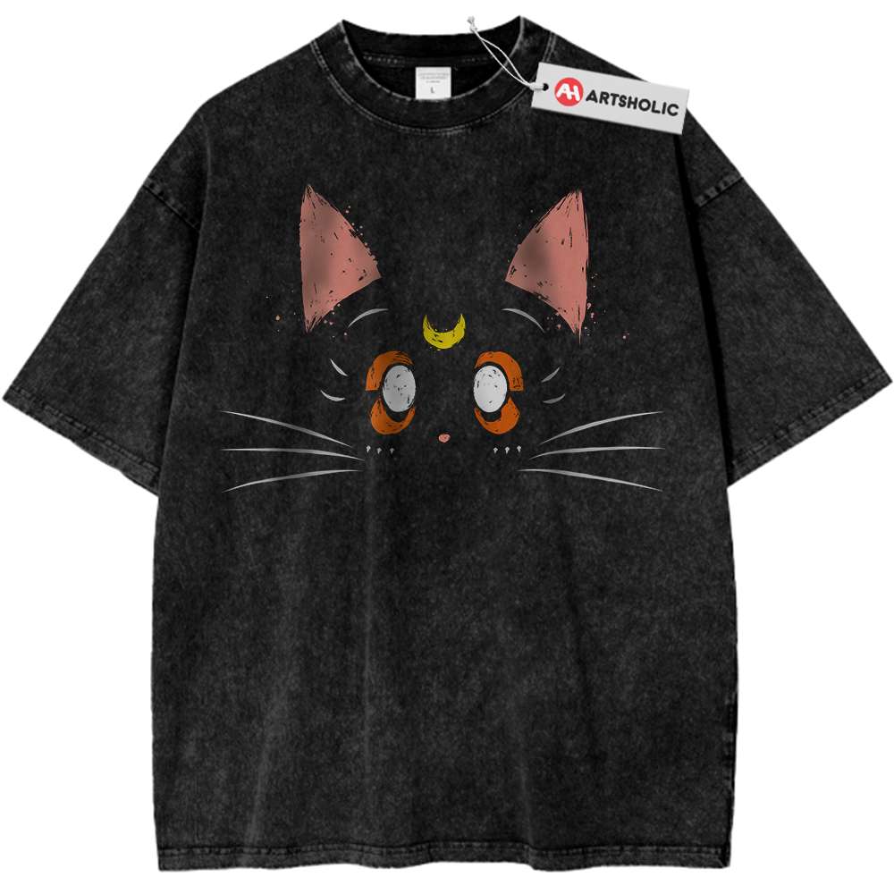 Luna Cat Shirt, Sailor Moon Shirt, Anime Shirt, Vintage T-Shirt